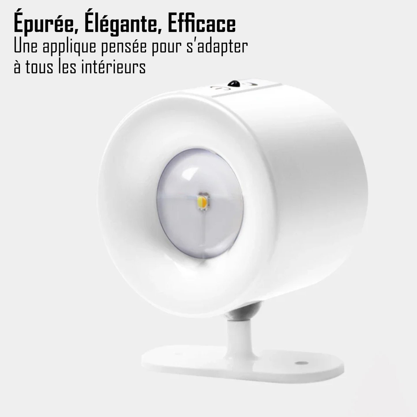 AURA+™ — Applique murale DEL sans fil, sans trou, orientable 360°