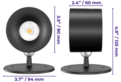 AURA+™ — Applique murale DEL sans fil, sans trou, orientable 360°